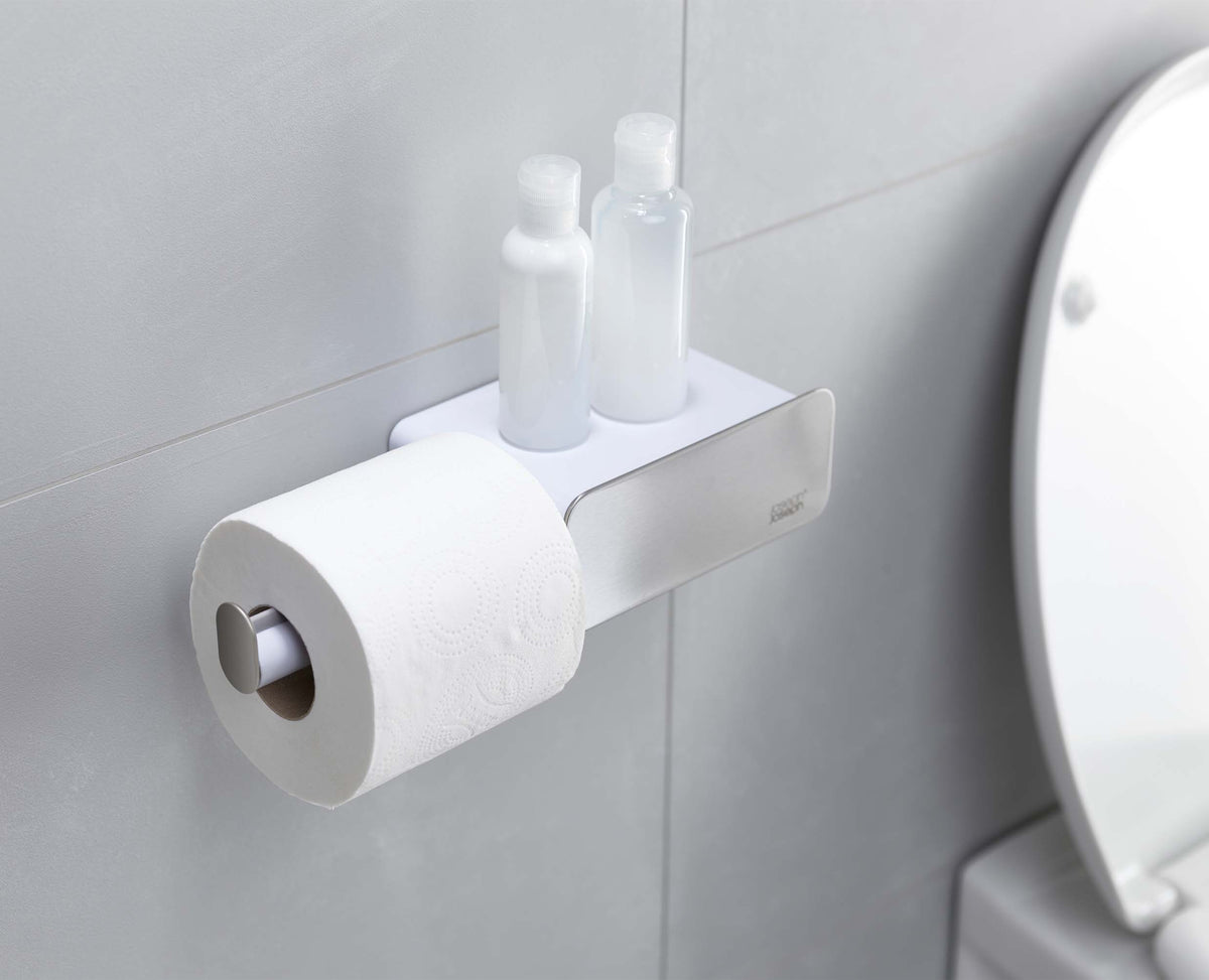 Joseph Joseph EasyStore™ Stainless-steel Toilet Roll Holder With Drawer
