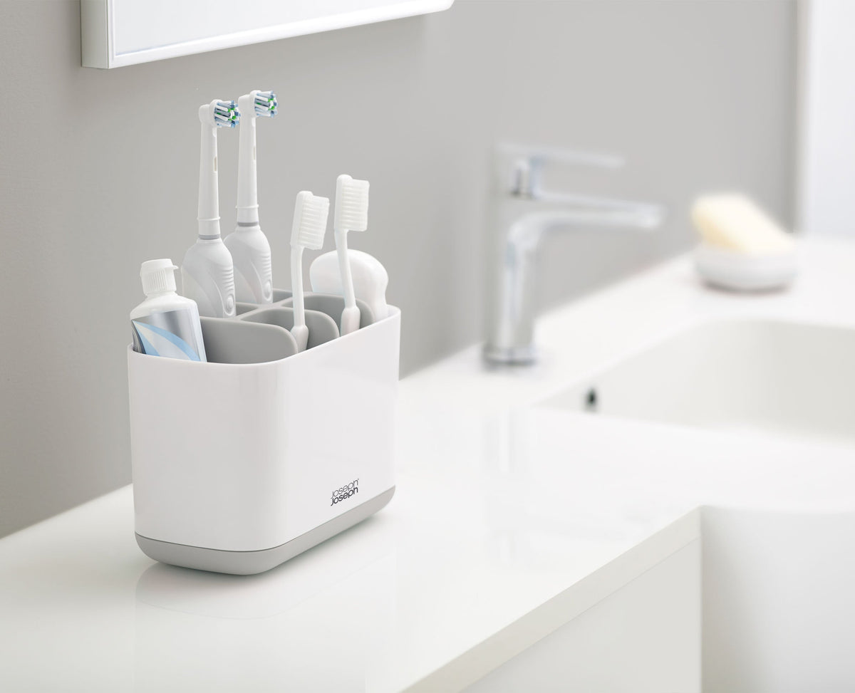 Joseph Joseph EasyStore™ Large Light Grey Toothbrush Holder