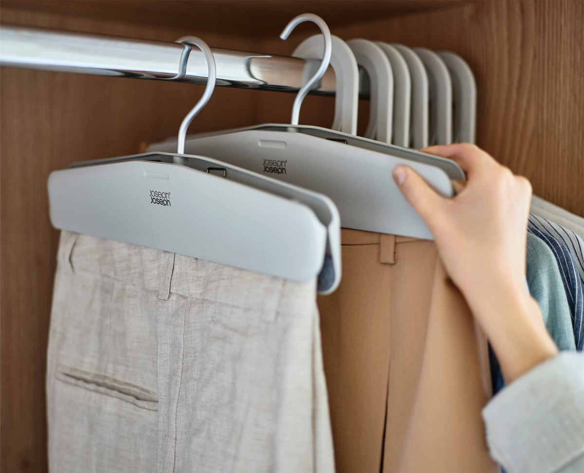 Joseph Joseph Orderly™ Easy-grip Set Of 2 Ecru Skirt & Pants Hangers