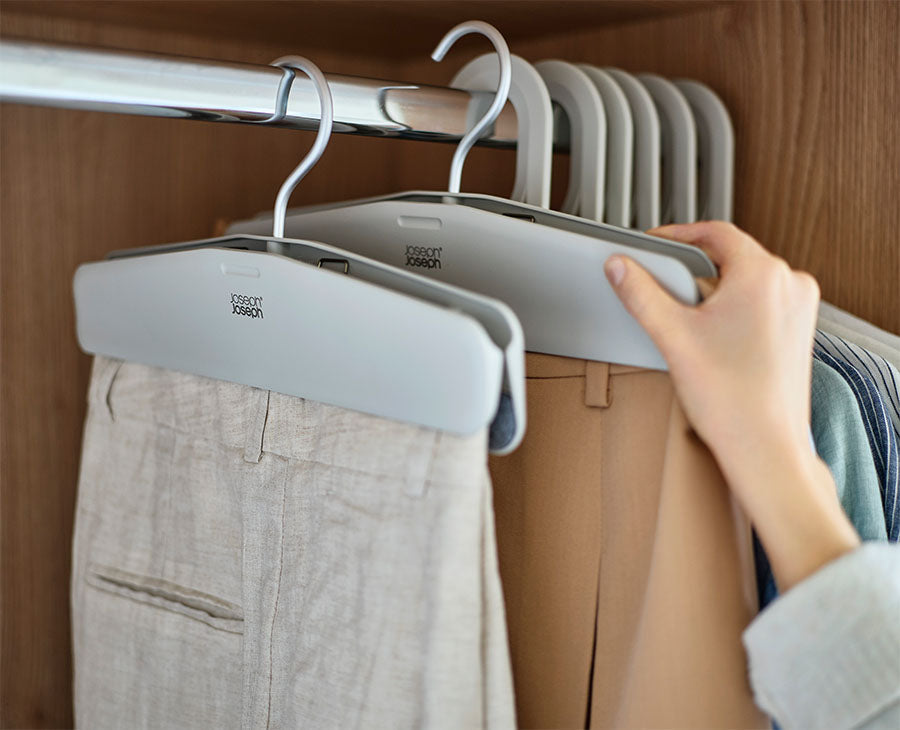 Joseph Joseph Orderly™ Easy-grip Set Of 2 Ecru Skirt & Pants Hangers