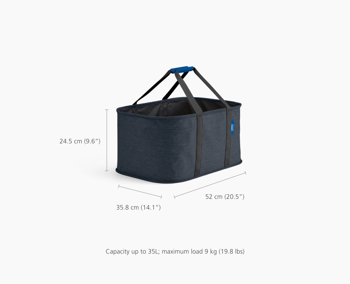 Joseph Joseph 2-piece Black Tota 90L & Hold-All™ 35L Laundry Basket Set